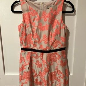 Ann Taylor LOFT Dress Womens 0 P Floral Pink Scoop Neck Sleeveless  NWT MSRP $98